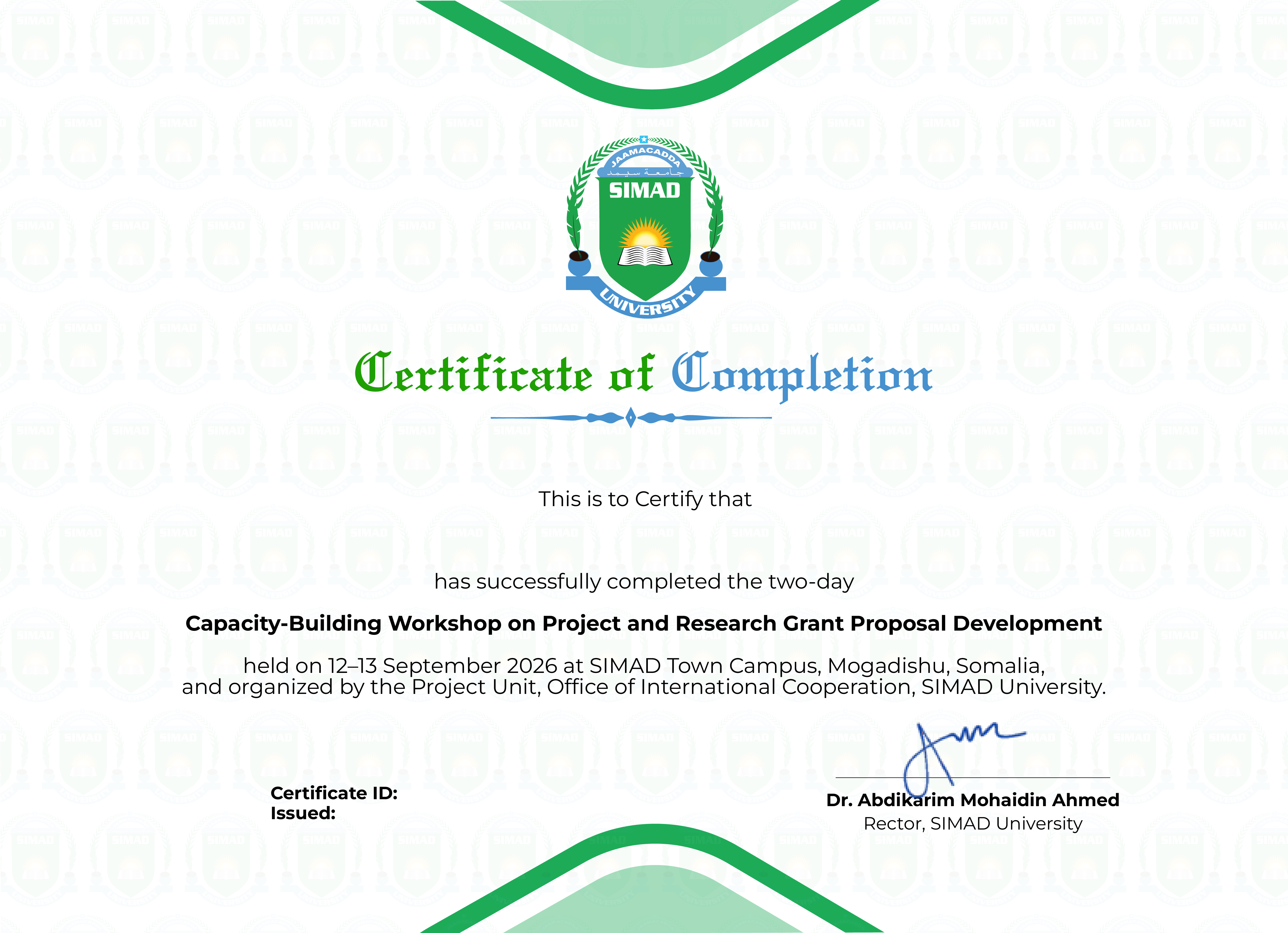 Certificate Background